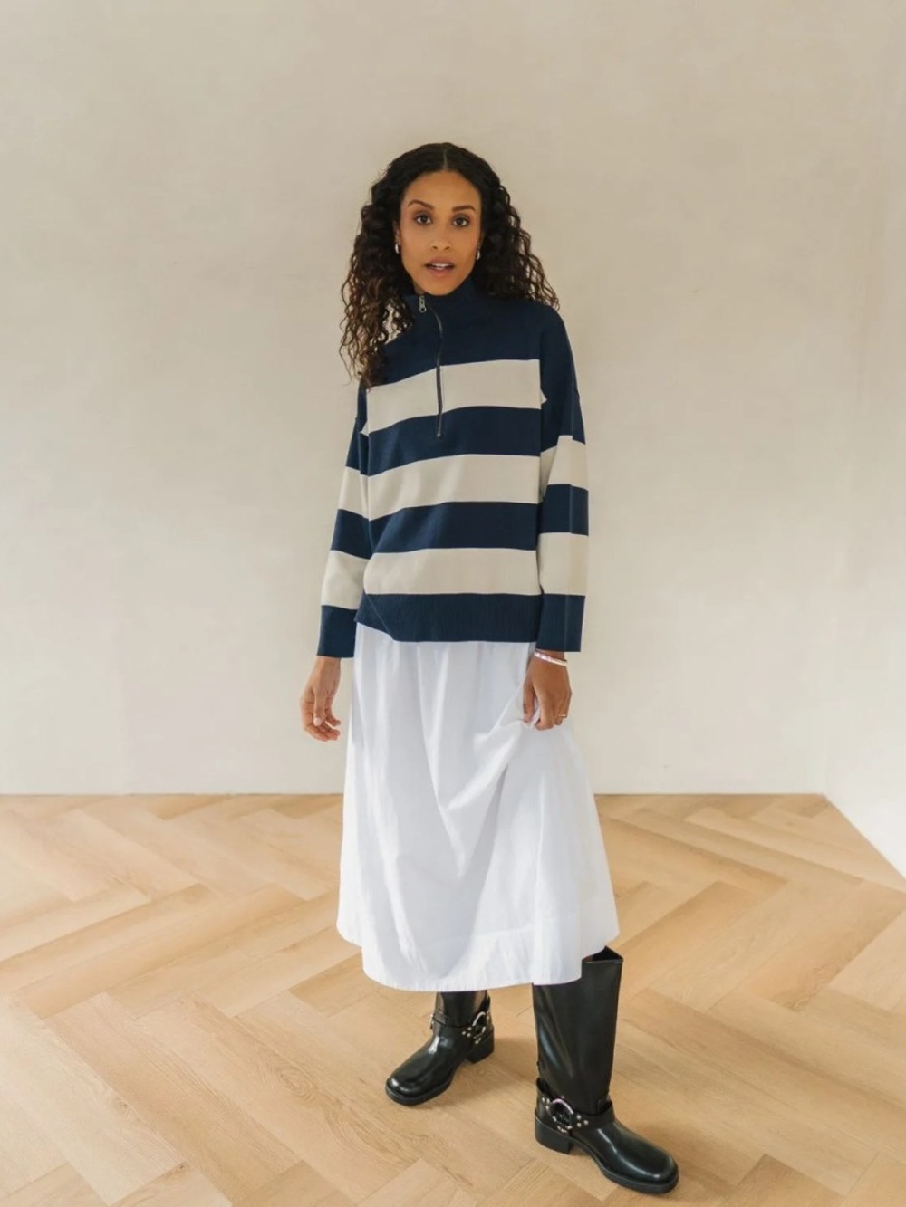 Gentle Fawn | Idris Striped Sweater, Navy - Picture 5 of 9